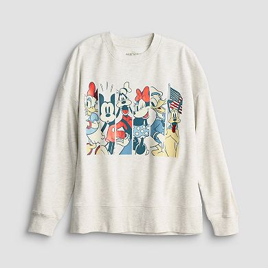 Women's Disney's Mickey Mouse & Friends Americana Pullover Sweater