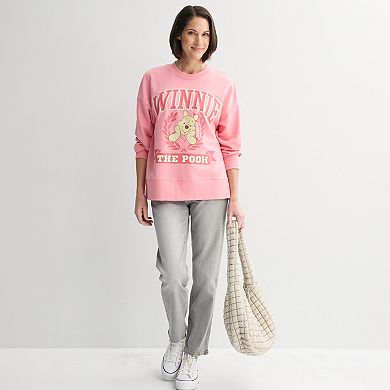 Juniors' Disney's Winnie the Pooh French Terry Pullover