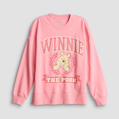 Juniors' Disney's Winnie the Pooh French Terry Pullover