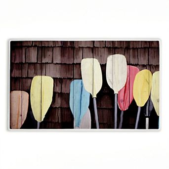 Stupell Home Decor Lake Paddles Decorative Bath Mat