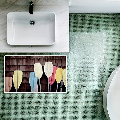 Stupell Home Decor Lake Paddles Decorative Bath Mat