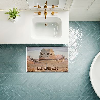 Stupell Home Decor My Way Or The Highway Bath Mat