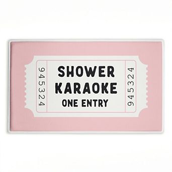 Stupell Home Decor Shower Karaoke Bath Mat