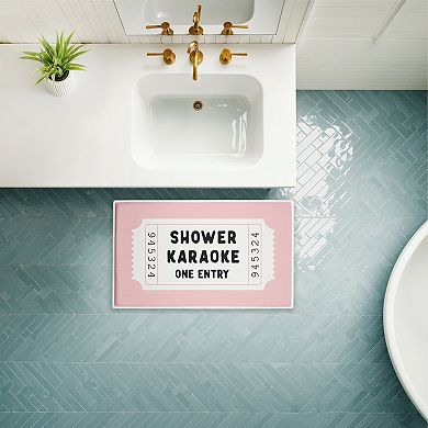 Stupell Home Decor Shower Karaoke Bath Mat