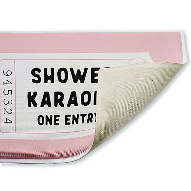 Stupell Home Decor Shower Karaoke Bath Mat