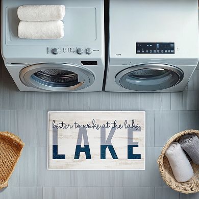 Stupell Home Decor Better To Wake At Lake Decorative Bath Mat