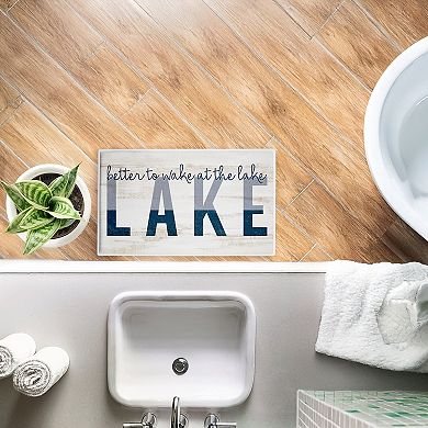 Stupell Home Decor Better To Wake At Lake Decorative Bath Mat