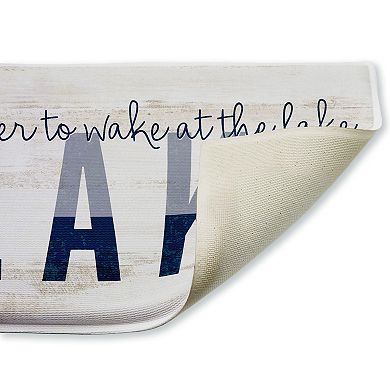 Stupell Home Decor Better To Wake At Lake Decorative Bath Mat