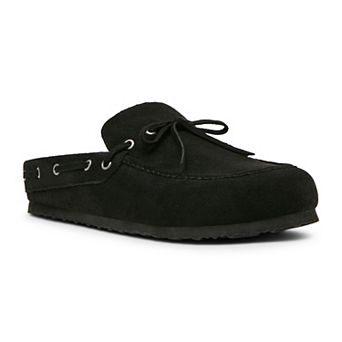 madden girl Paisley Women's Slip-On Footbed Clog with Bow and Moc Details