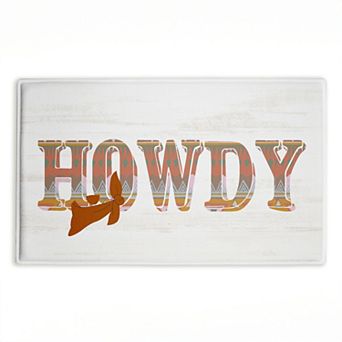 Stupell Home Decor Howdy Decorative Bath Mat