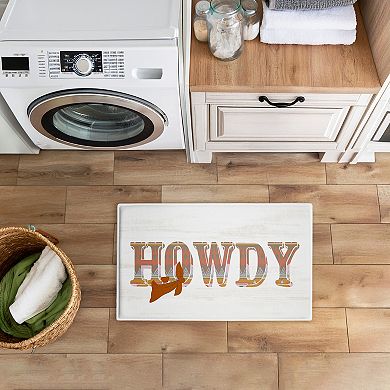 Stupell Home Decor Howdy Decorative Bath Mat