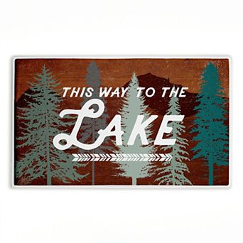 Stupell Home Decor This Way To Lake Retro Bath Mat