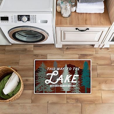 Stupell Home Decor This Way To Lake Retro Bath Mat