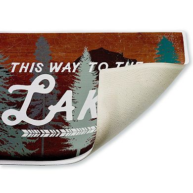 Stupell Home Decor This Way To Lake Retro Bath Mat