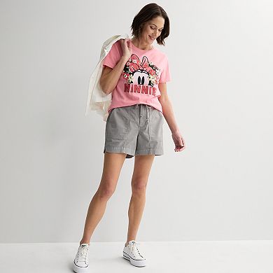 Women's Disney's Minnie Mouse Floral Graphic Tee