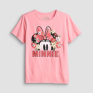 Women's Disney's Minnie Mouse Floral Graphic Tee