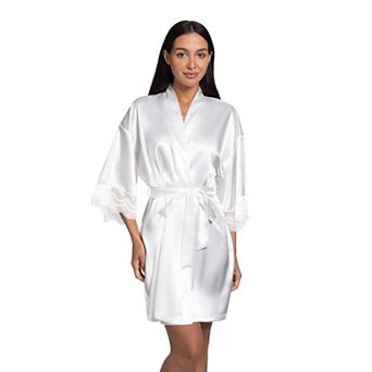 Women's Lilac+London Solid Wrapper Robe