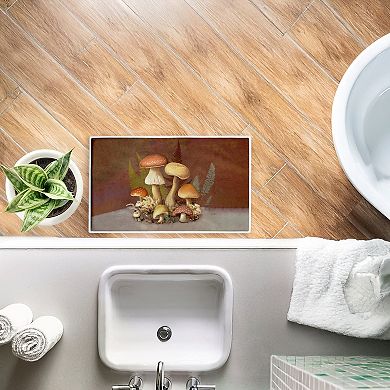 Stupell Home Decor Mushrooms & Ferns Decorative Bath Mat