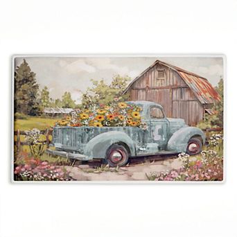 Stupell Home Decor Vintage Truck With Flowers Decorative Bath Mat
