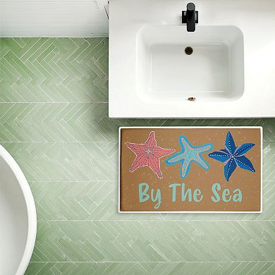 Stupell Home Decor By The Sea Starfish Decorative Bath Mat