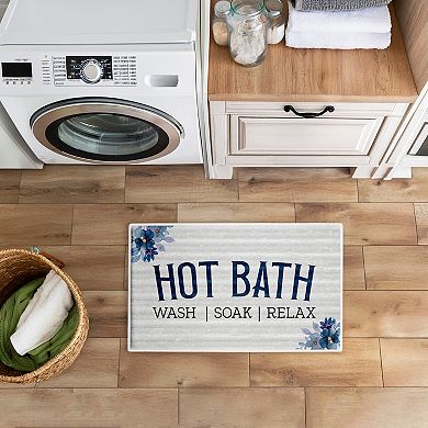Stupell Home Decor Hot Bath Vintage Flowers Bath Mat