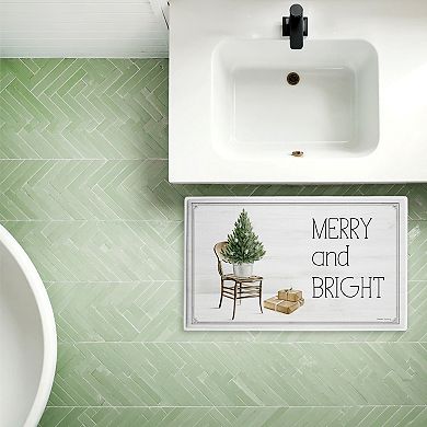 Stupell Home Decor Winter In Aspen Merry & Bright Decorative Bath Mat