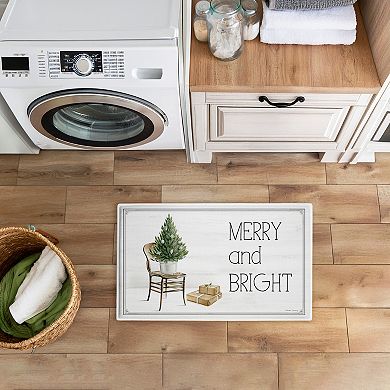 Stupell Home Decor Winter In Aspen Merry & Bright Decorative Bath Mat