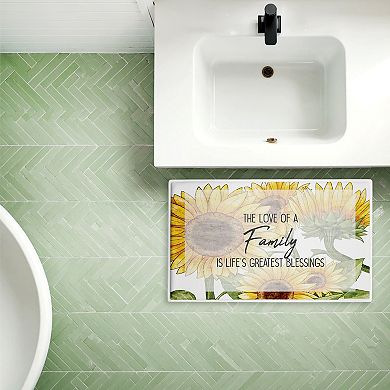 Stupell Home Decor Love Of Family Sentiment Decorative Bath Mat