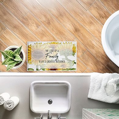 Stupell Home Decor Love Of Family Sentiment Decorative Bath Mat