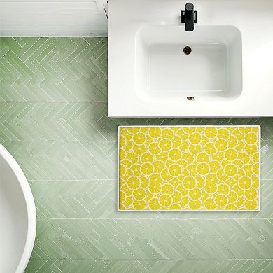 Stupell Home Decor Zesty Lemons Decorative Bath Mat