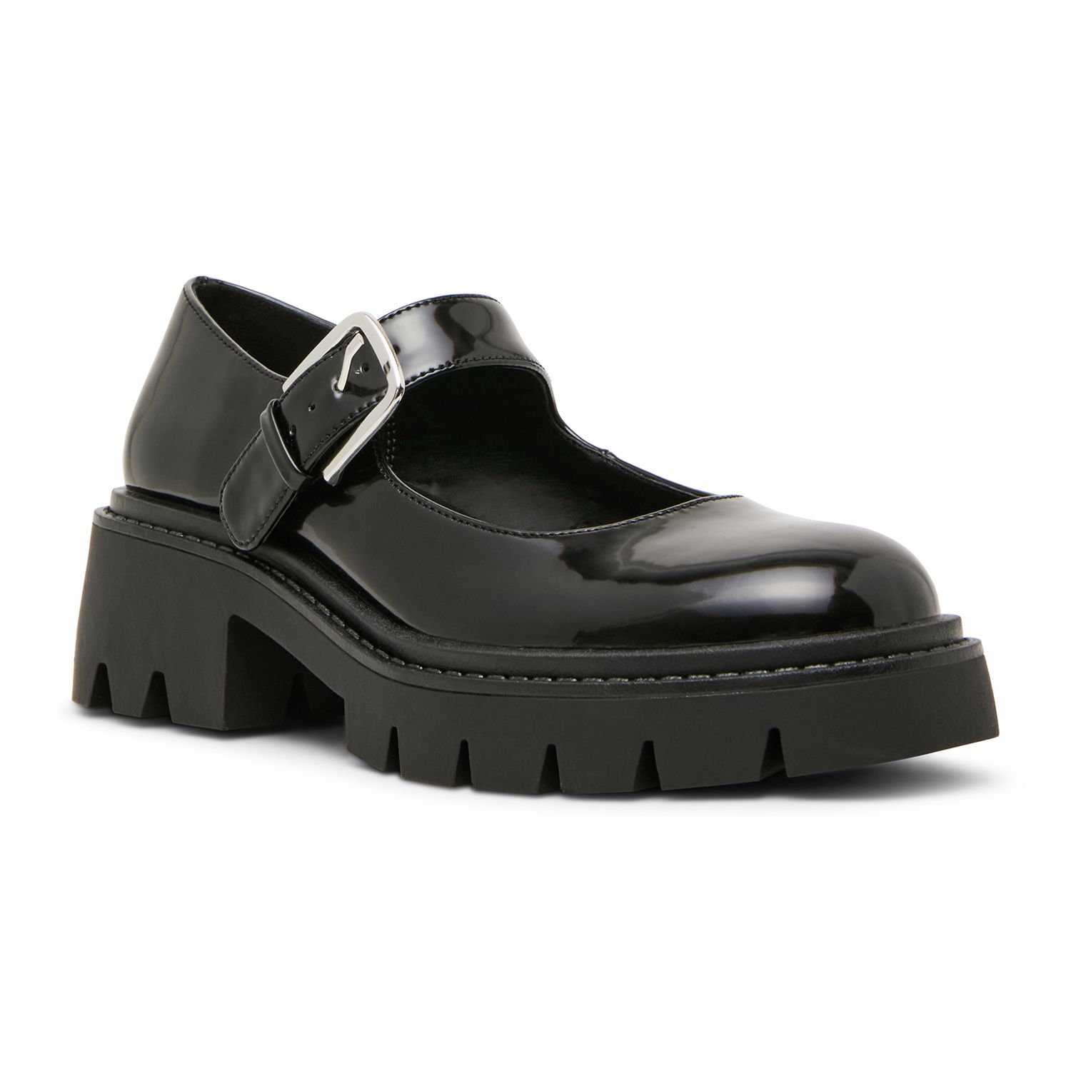 Женские туфли madden Girl Marcela Buckle Accent Block Heel Mary Janes
