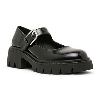 madden girl Marcela Women's Buckle Accent Block Heel Mary Janes