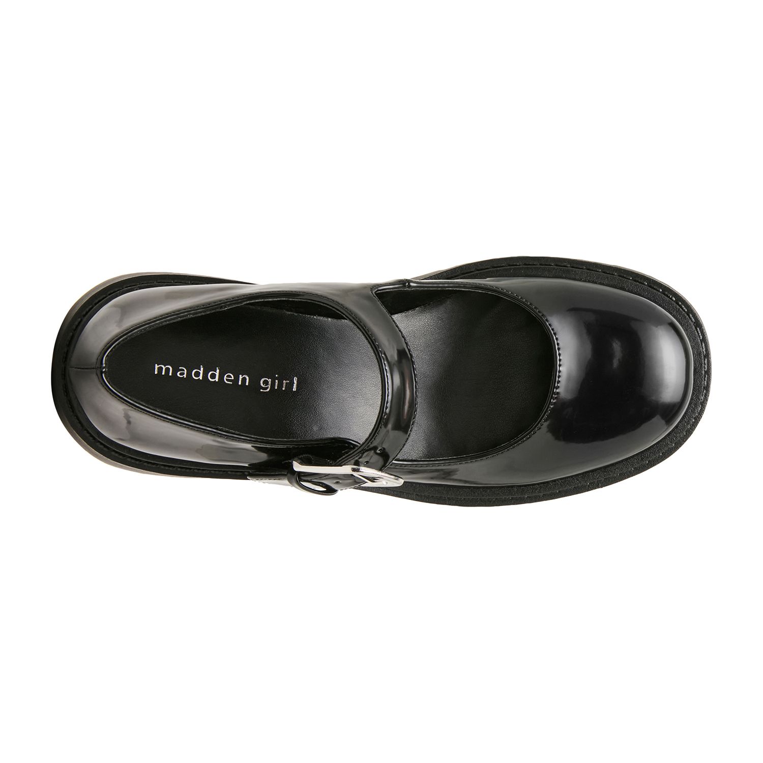 Женские туфли madden Girl Marcela Buckle Accent Block Heel Mary Janes — фото 4