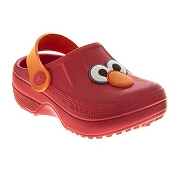 Sesame Street Elmo Character Boys' Clogs Dual Size Comfort Closure ( Toddler/Little Kids)