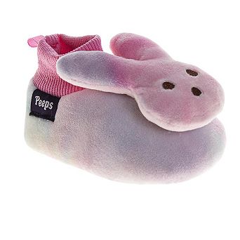 Peeps Sock Slippers for Ladies - Plush Warm Fuzzy Comfort Dual Size (Adult)