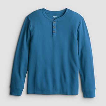 Boys 8-20 Sonoma Goods For Life® Long Sleeve Thermal Henley in Regular & Husky