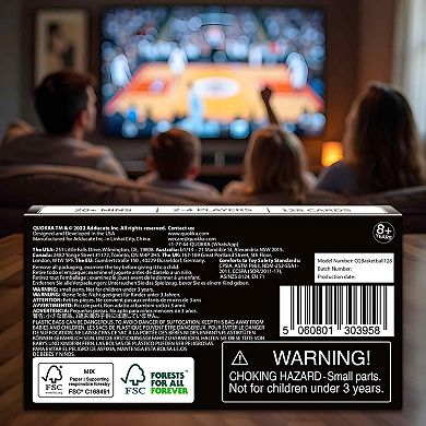 QUOKKA Card Game Basketball 128 Cards & Easy Rules for Kids and Adults Fast-Paced Matching Game