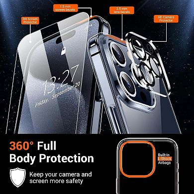 Entronix 5-in-1 Bundle for iPhone 11 Pro Max - Clear Case, Screen & Camera Protectors