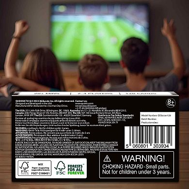 QUOKKA 128 Card Game Soccer for Kids & Adults Fast-Paced Matching Game with Easy Rules