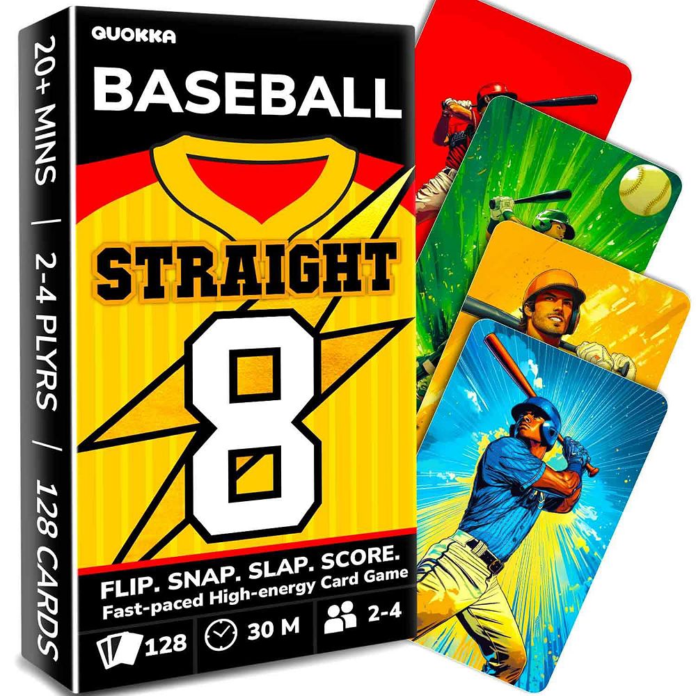 QUOKKA Sports Fast-Paced Card Game 128 Cards, Easy Rules, Matching