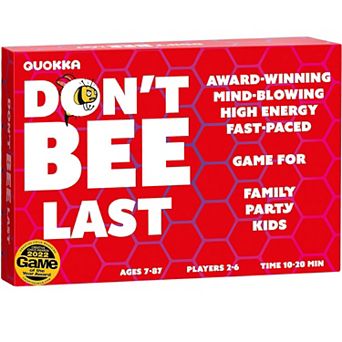QUOKKA Don’t Bee Last - Family Board Game for Kids & Adults - Easy to Learn - 26 Players - 72 cards