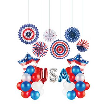 Deal Bar Patriotic 12 pc Party Decor Set