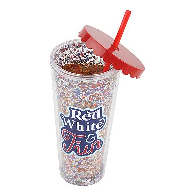 Glitter Red White & Fun Tumblr