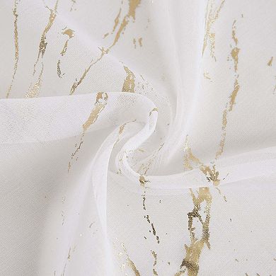 Dainty Home Chloe Linen Textured Metallic Fabric Shower Curtain with 12 Matching Hooks 70" x 72"