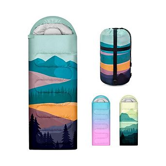 Adult Sleeping Bag, 3-Season, Warm/Cold Weather, Lightweight, Waterproof