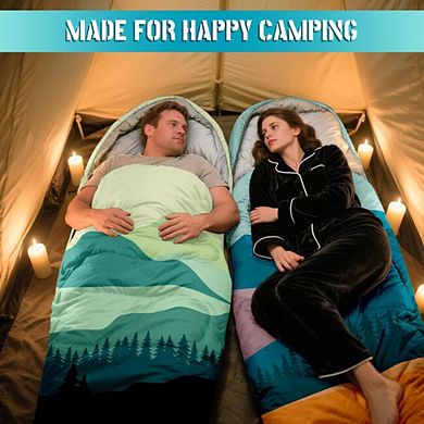 Adult Sleeping Bag, 3-Season, Warm/Cold Weather, Lightweight, Waterproof