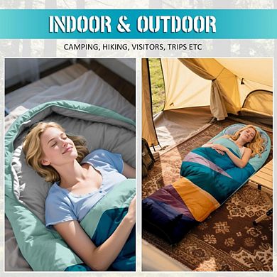Adult Sleeping Bag, 3-Season, Warm/Cold Weather, Lightweight, Waterproof