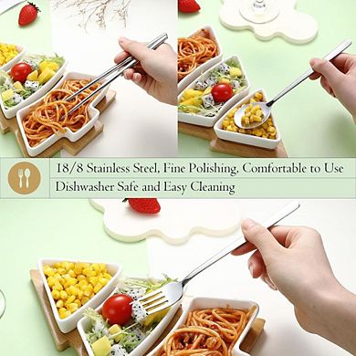 3-Piece Stainless Steel Travel Cutlery Set for Camping