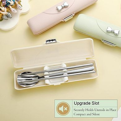 3-Piece Stainless Steel Travel Cutlery Set for Camping