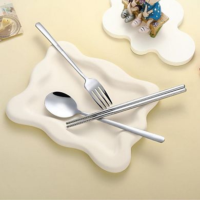 3-Piece Stainless Steel Travel Cutlery Set for Camping